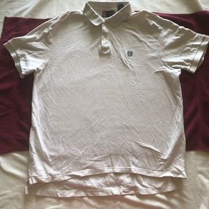MENS CHAPS POLO TYPE SHIRT-NEUTRAL STONE COLOR